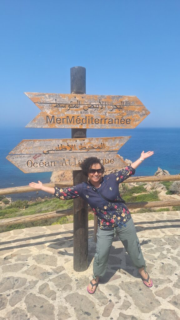 Cape Spartel located just west of Tangier, Morocco, where the Atlantic Ocean meets the Mediterranean Sea