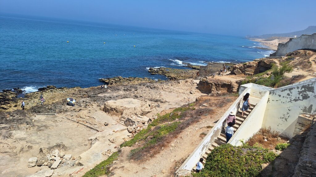 View from outside entrance of Cape Spartel, Tangier Morocco