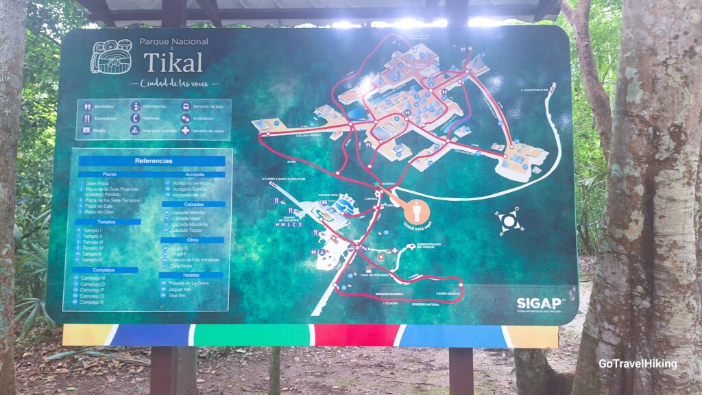 Tikal National Park Map