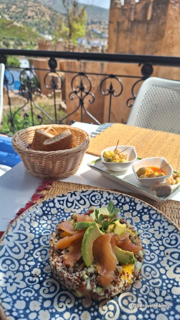 Quinoa Salad. Tastes of Morocco at Chefchaouen
